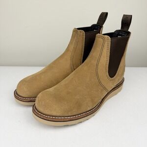 Red Wing NEW Heritage Chelsea 3192 Hawthorne Muleskinner Tan Leather 8.5D